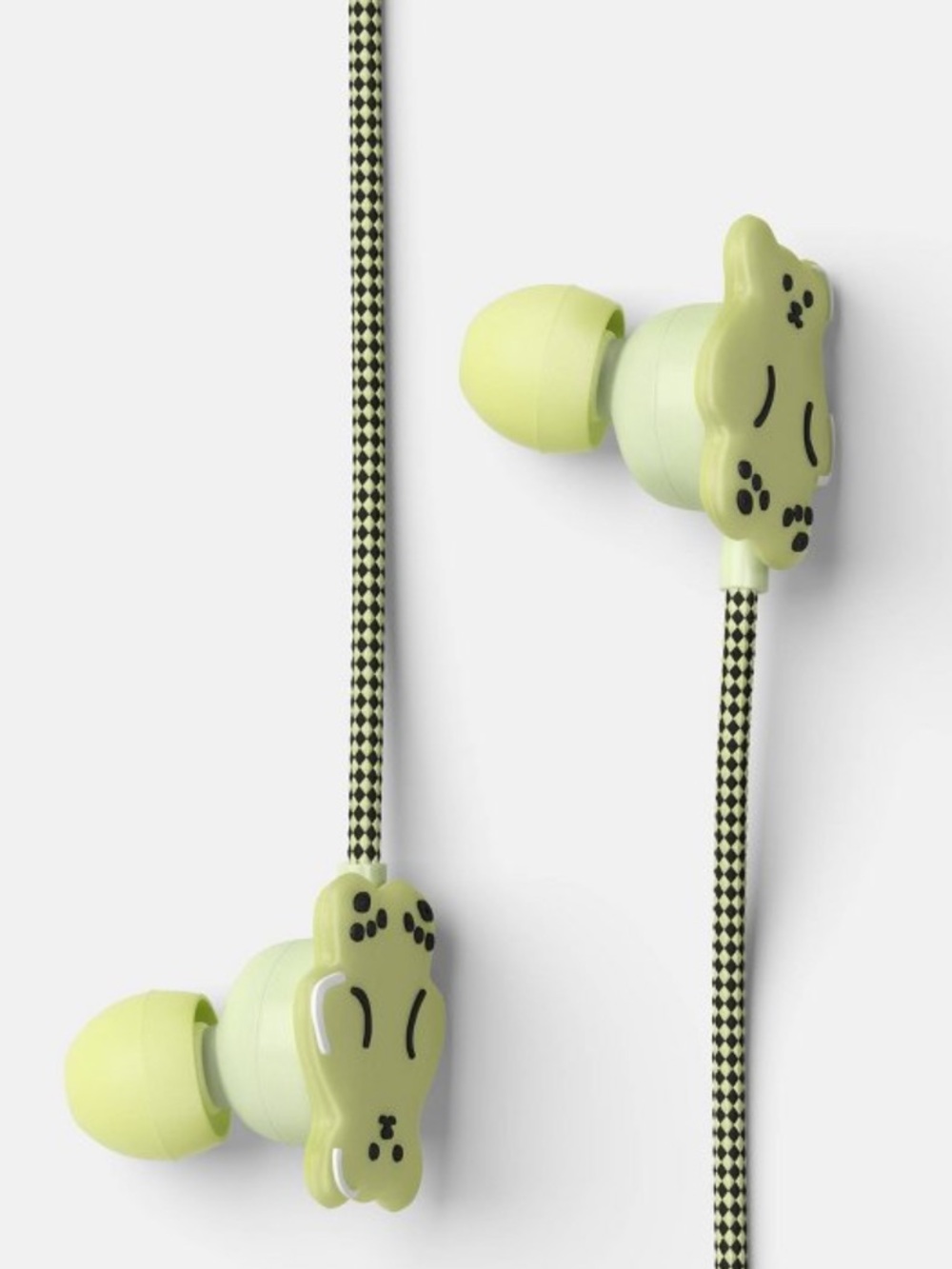 heyday Green Cute Character Wired In-Ear Earbuds